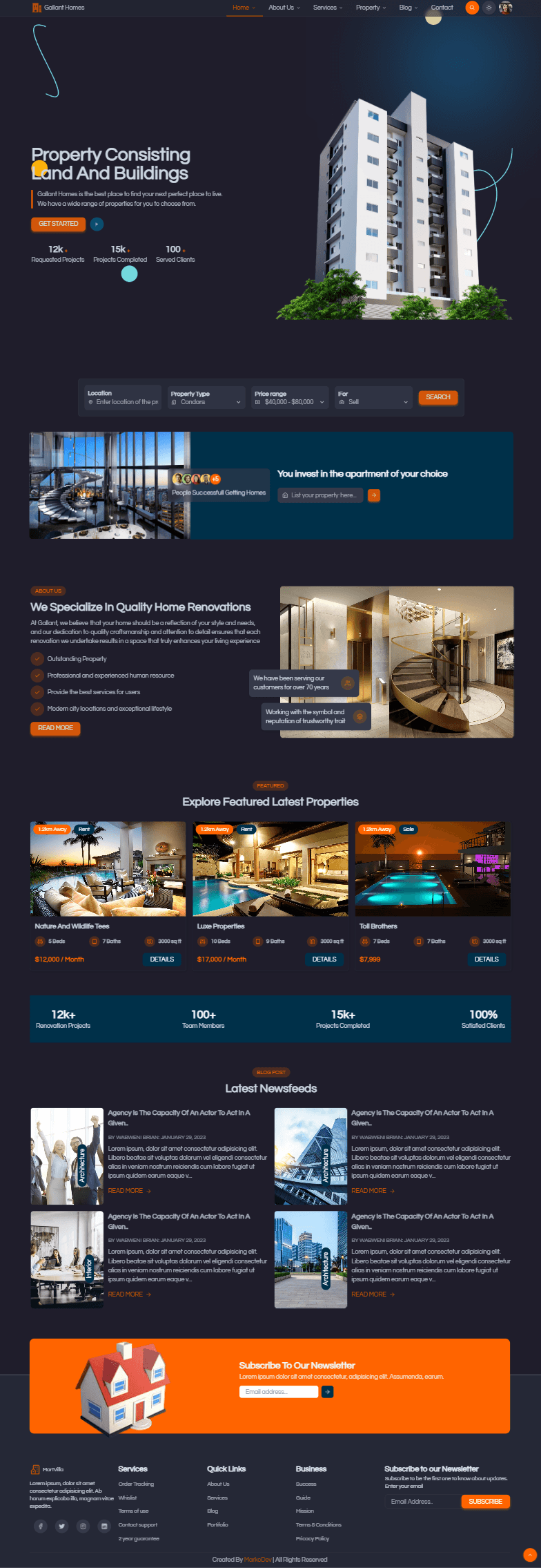 Gallant Homes - Property Listing